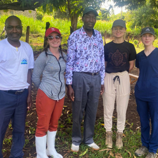 PHOTO: Riley delivering a calf health and nutrition training.