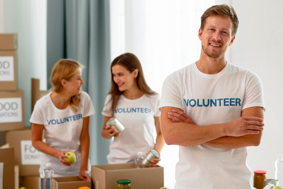 volunteers-work-preparing-donations-Time-to-act